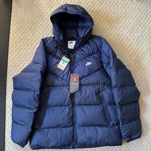 BNWT Nike Men's Storm-FIT Windrunner PrimaLoft Hooded Puffer Jacket Navy XL